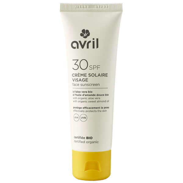 AVRIL Face Sunscreen SPF 30 50ml Certified Organic