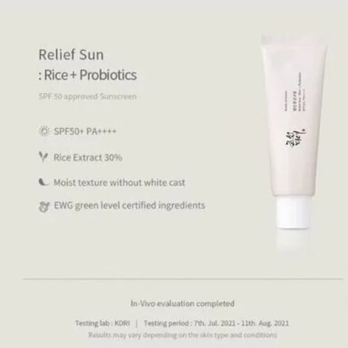 Beauty of Joseon Relief Sun Rice Probiotics SPF50+ PA++++