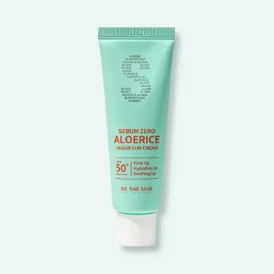 Be The Skin Sebum zero Aloerice Vegan sun cream SPF 50+ PA++++ 50 ml